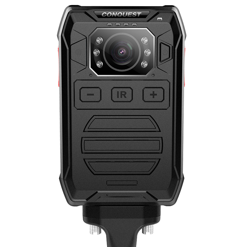 CONQUEST P81 1080P高清红外夜视专业记录仪 现场记录仪 行车记录仪 音视频记录仪 黑色